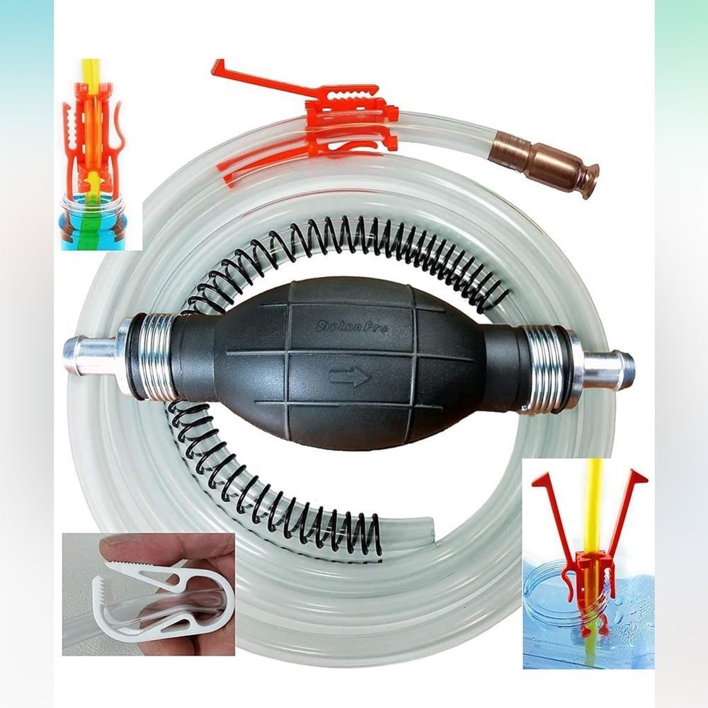 Gas Siphon Pro Pump for Gasoline, Oil, Diesel, Water, Liquid Fluid